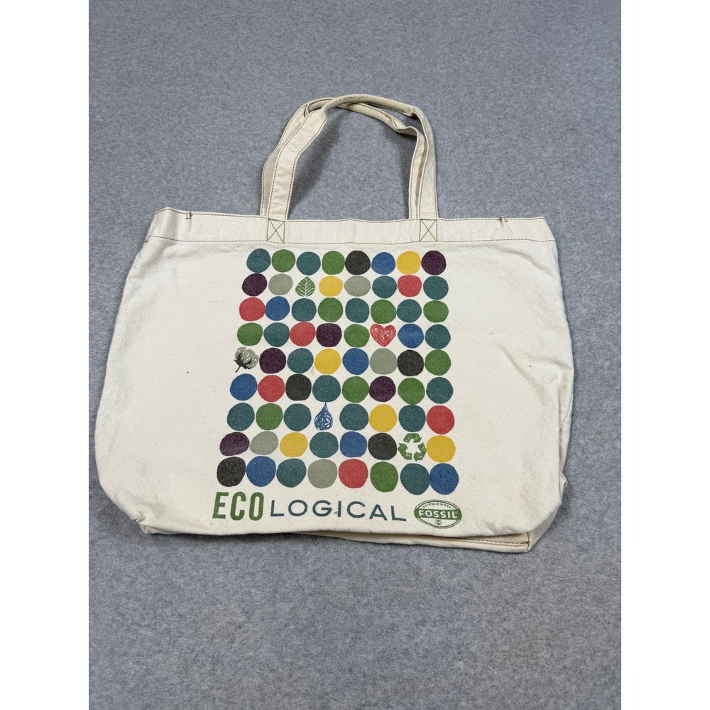 Fossil Eco Logical Canvas Tote Bag